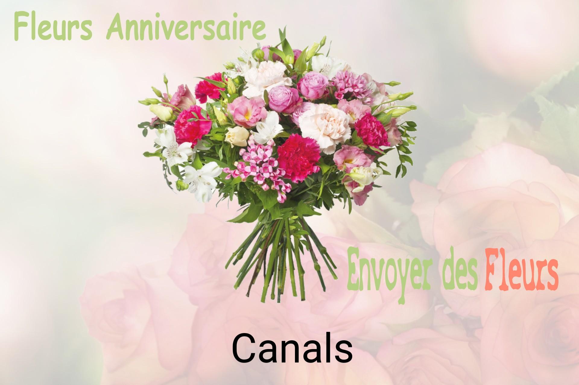 Bouquet de fleurs d’anniversaire livré à Canals